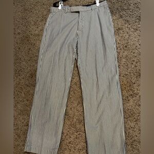 Ralph Lauren Classic SeerSucker Pants- Blue/Cream